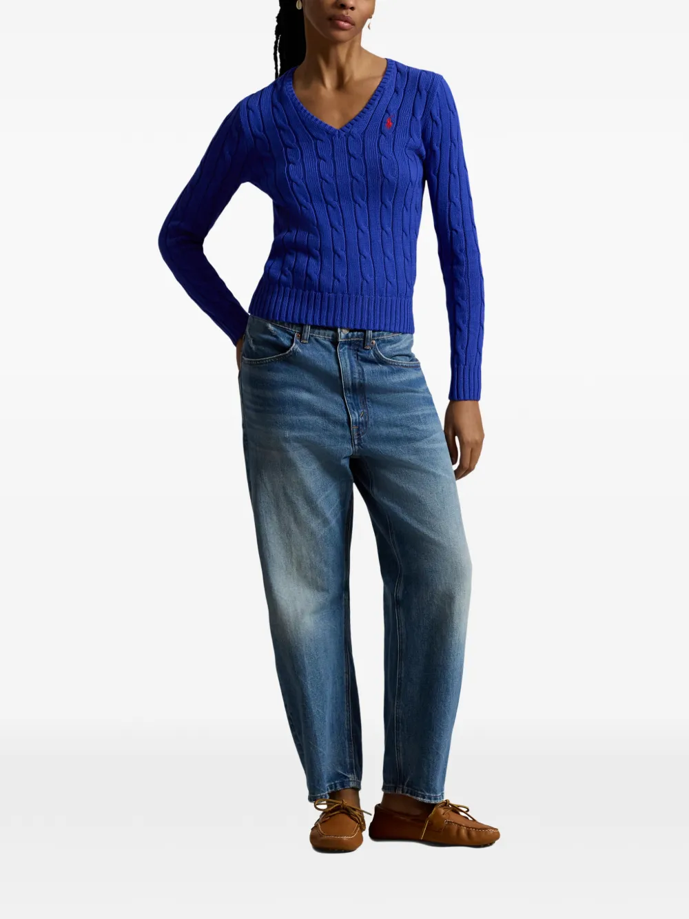 Polo Ralph Lauren Kabelgebreide trui Blauw