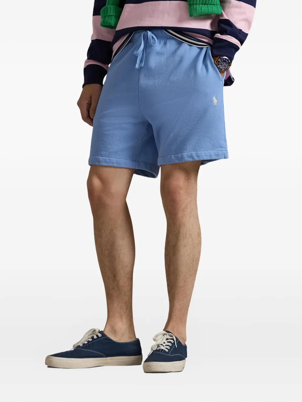 Polo Ralph Lauren Zwembroek met borduurwerk en trekkoord Blauw