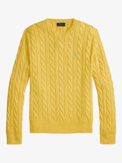 Polo Ralph Lauren cable-knit embroidered sweater