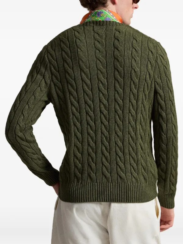 POLO RALPH LAUREN ケーブルニットセーター S/P グリーン Polo Ralph Lauren ケーブルニット セーター | グリーン | FARFETCH JP