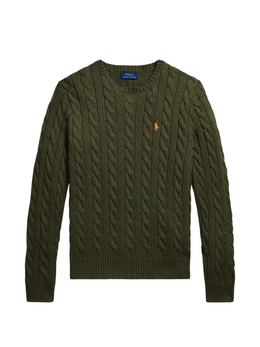 Polo Ralph Lauren cable-knit embroidered sweater - Verde