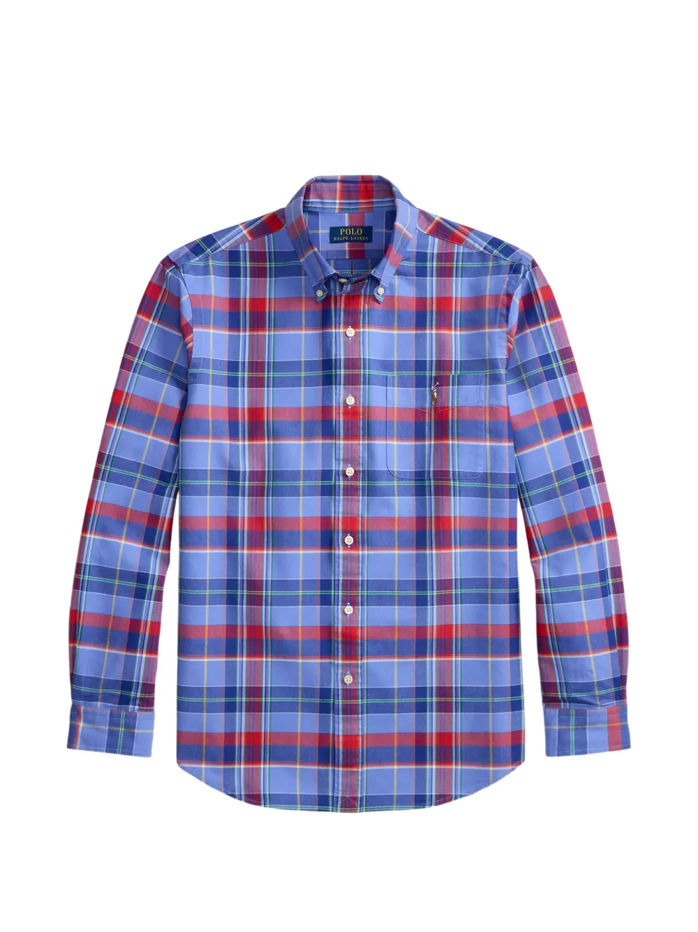 Polo Ralph Lauren plaid patch-pocket shirt - Blau