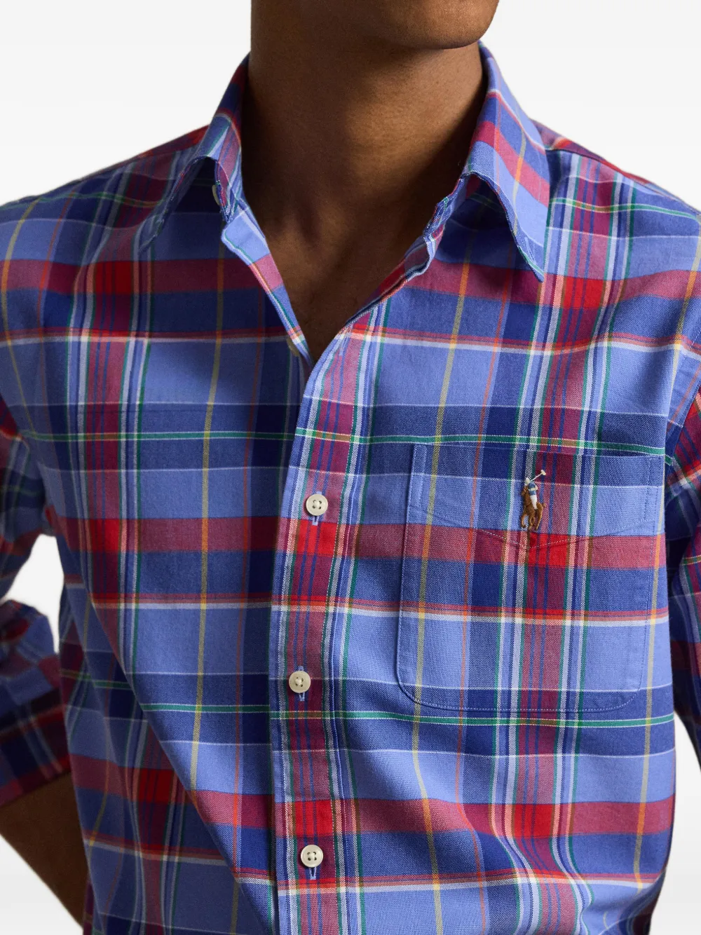 Plaid Patch-Pocket Shirt