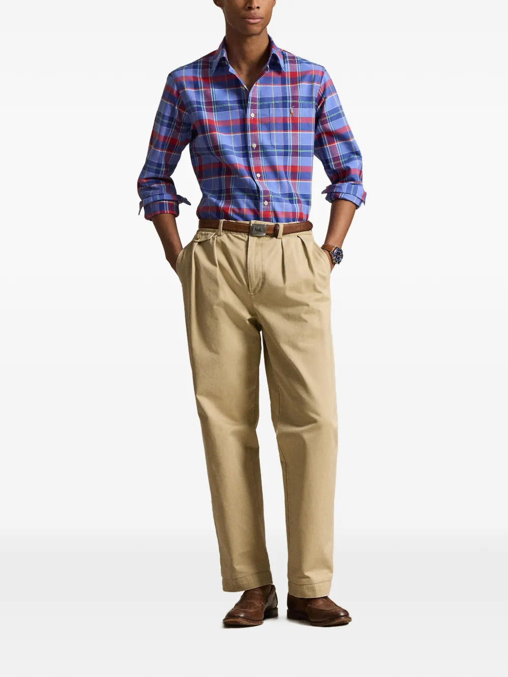 Plaid Patch-Pocket Shirt