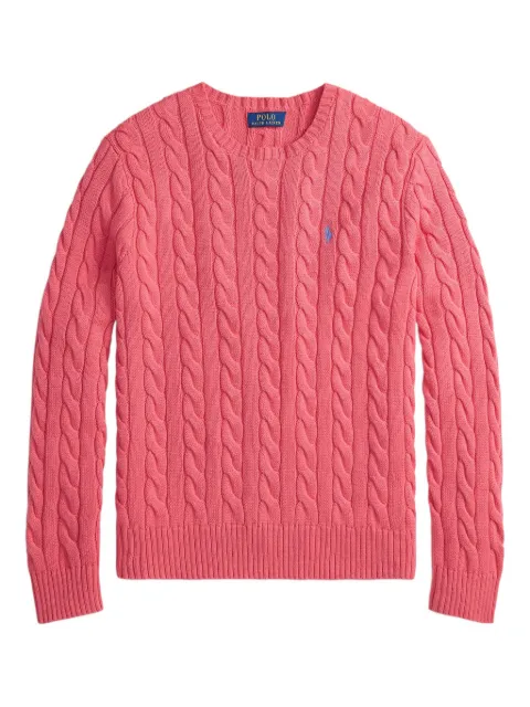 Polo Ralph Lauren cable-knit embroidered sweater