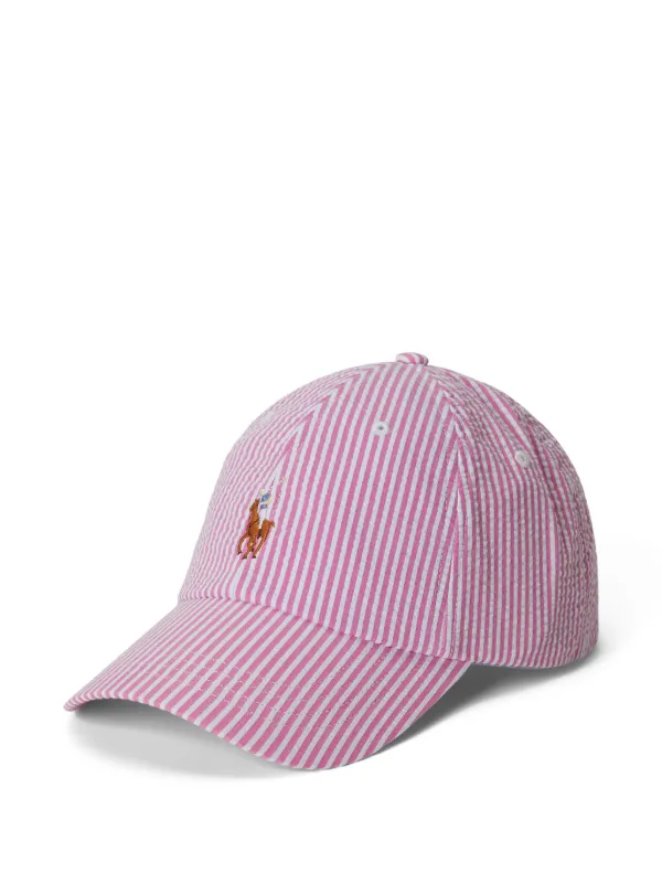 Polo Ralph Lauren シアサッカーキャップ | ピンク | FARFETCH JP