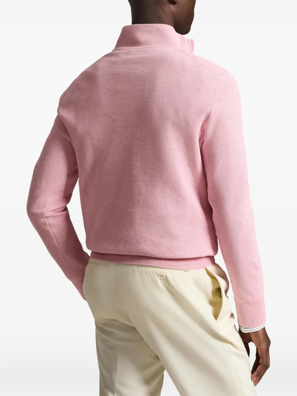 knit quarter-zip sweatshirt