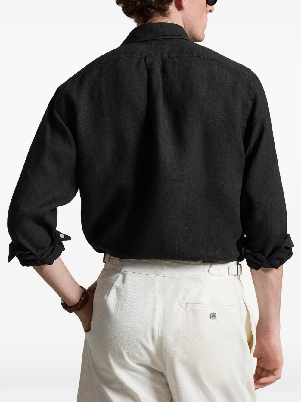 Polo Ralph Lauren Overhemd met geborduurd logo Zwart
