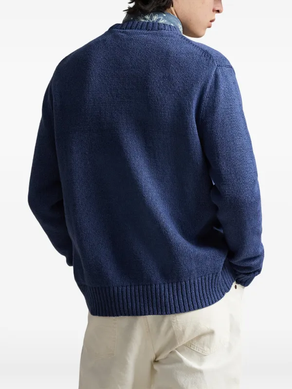 Polo Ralph Lauren ポロベア クルーネックセーター | ブルー | FARFETCH JP