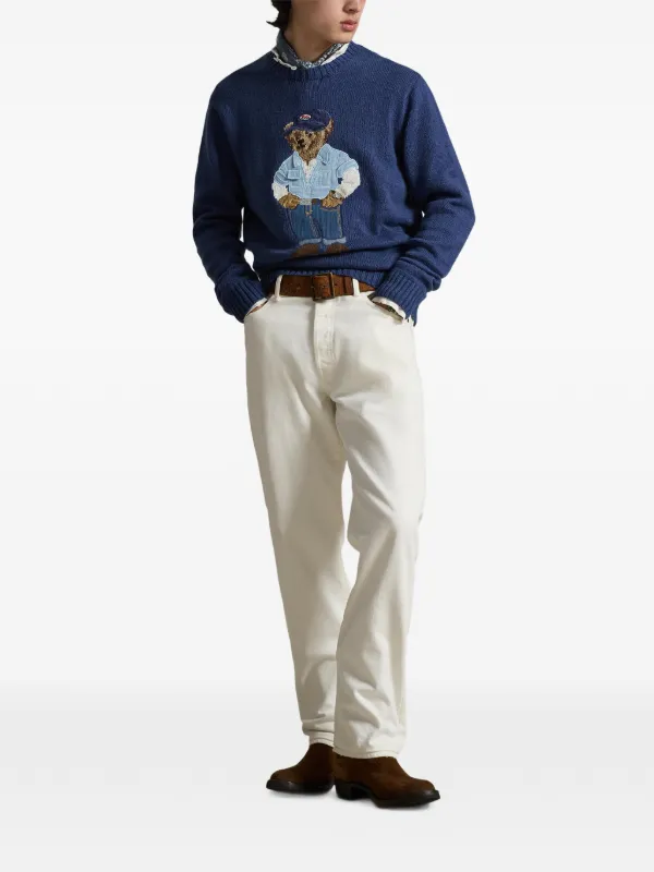 Polo Ralph Lauren ポロベア クルーネックセーター | ブルー | FARFETCH JP