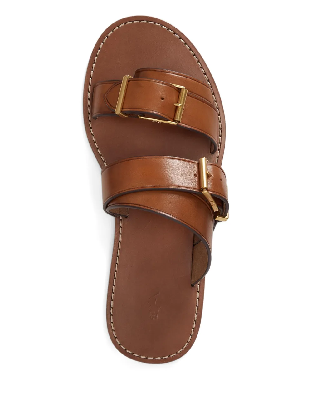 Polo Ralph Lauren Flache Sandalen Mit Zehenriemen In Brown
