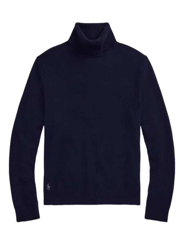 Polo Ralph Lauren Polo Pony Turtleneck Sweater in Blue