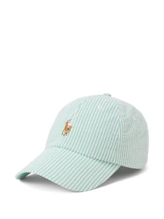 Polo Ralph Lauren シアサッカーストライプキャップ | グリーン
