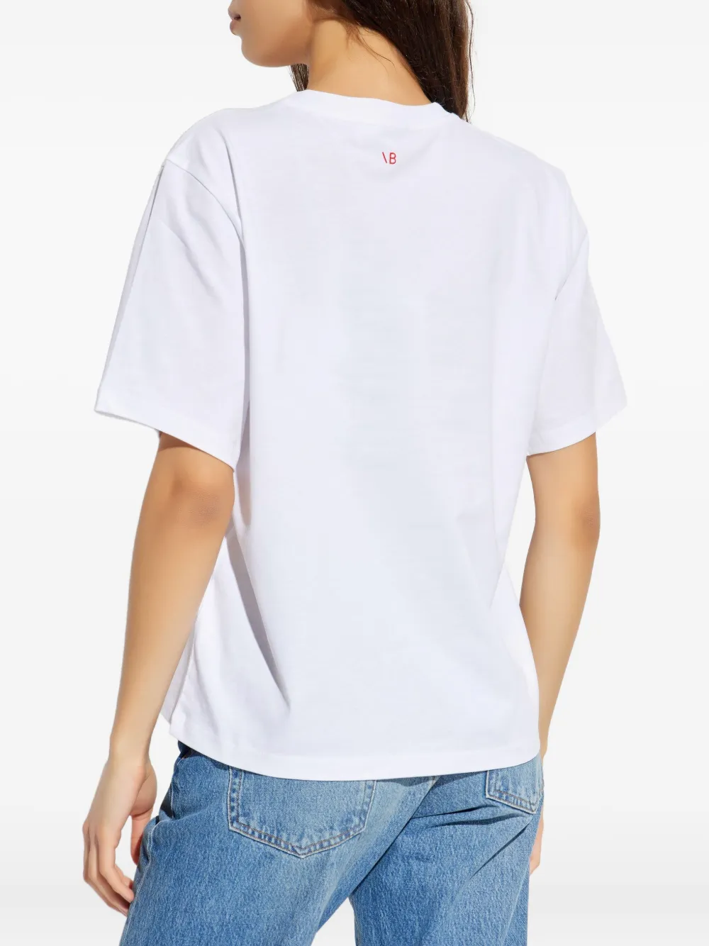 Victoria Beckham T-shirt met tekst Wit