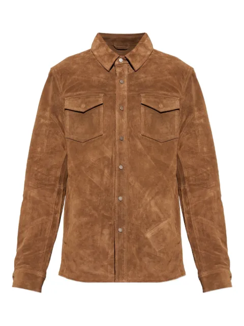 AllSaints Sully suede shirt