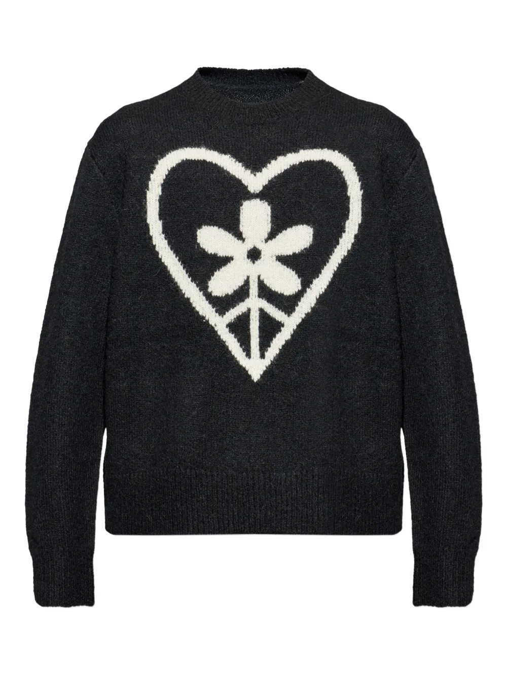 AllSaints Finden patterned sweater | Black | Image 1