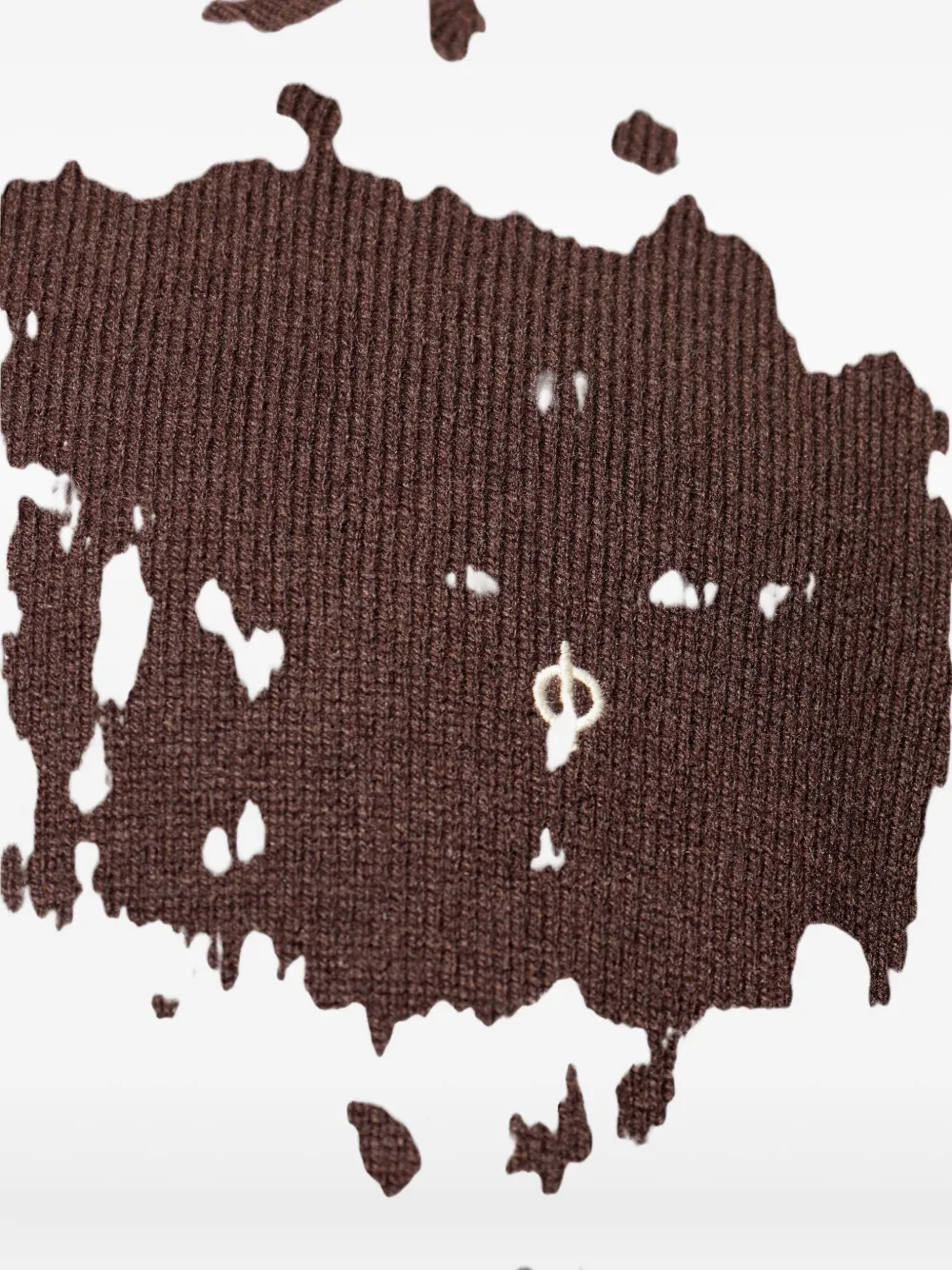 Samsoe & Samsoe Sapatrik Logo-embroidered Crew-neck Sweater In Brown