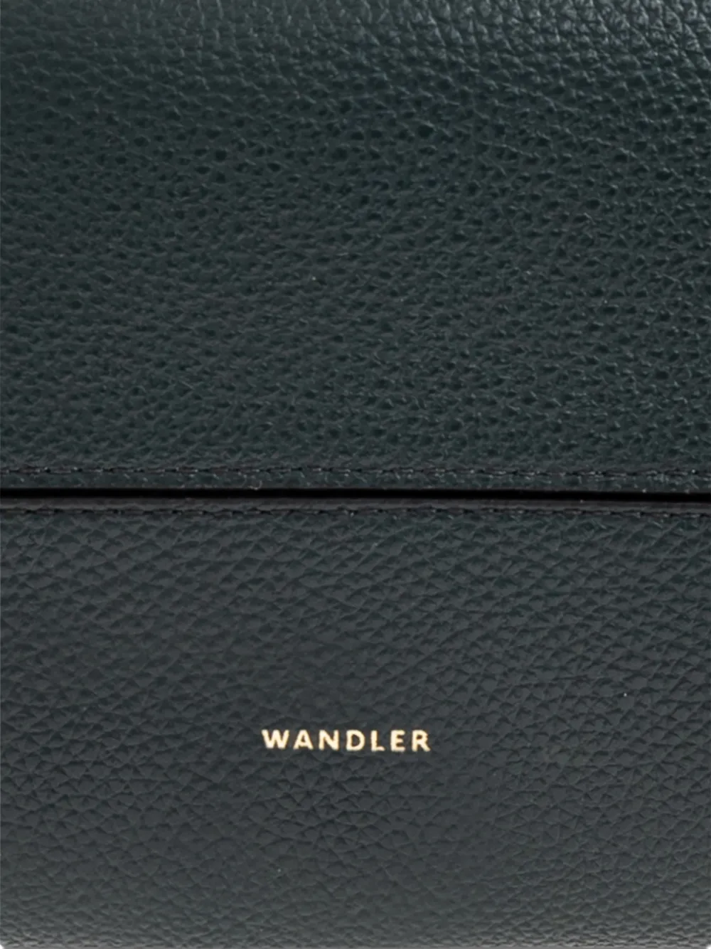 Wandler Penelope Slouch Leather Shoulder Bag In Green