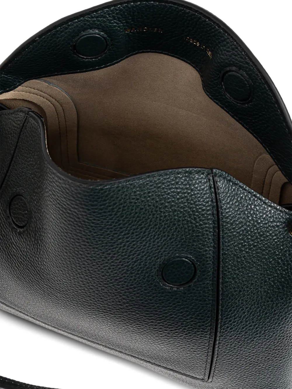 Wandler Penelope Slouch leren schoudertas Groen