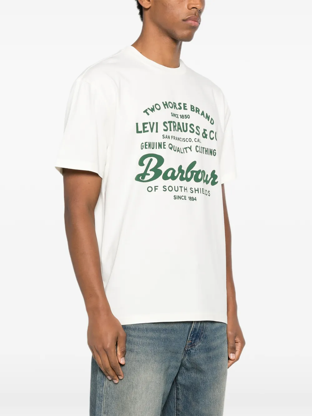 Barbour X Levi's Graphic-print T-shirt In White