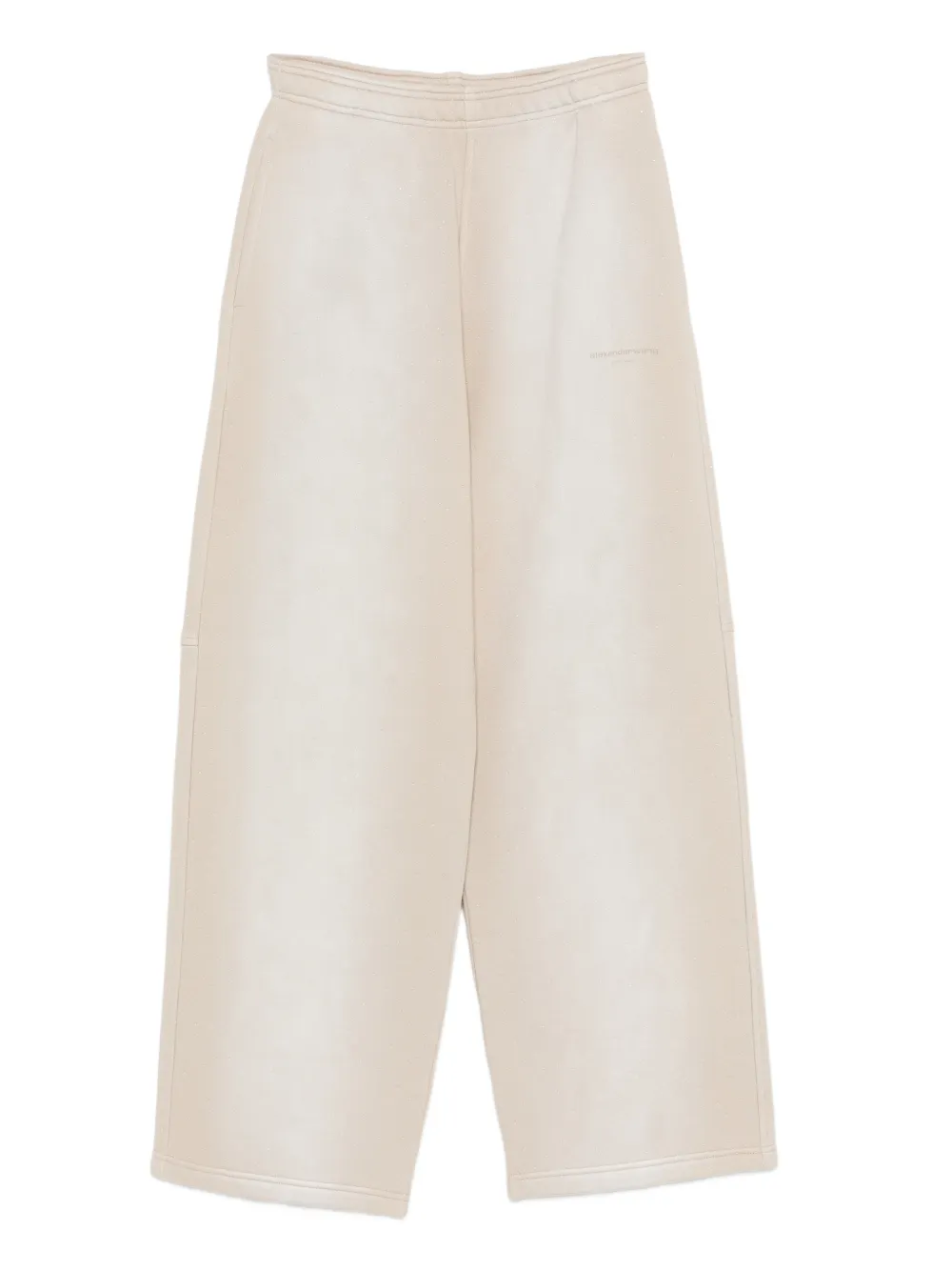 Alexander Wang Logo-print Track Pants In Neutral