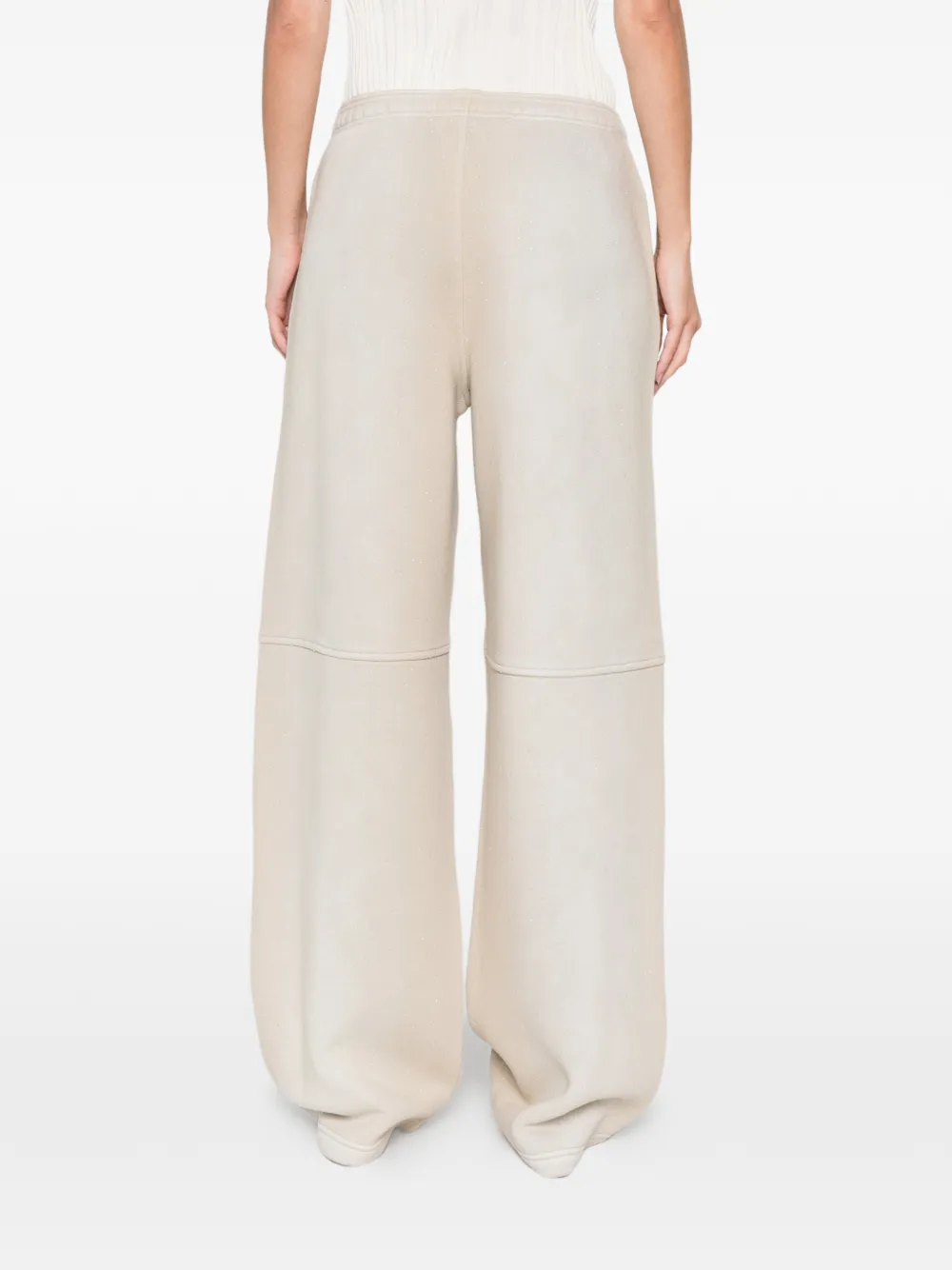Alexander Wang Logo-print Track Pants In Neutral