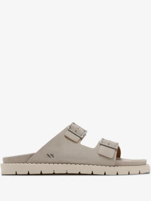 Forsa Curtis buckle leather slides