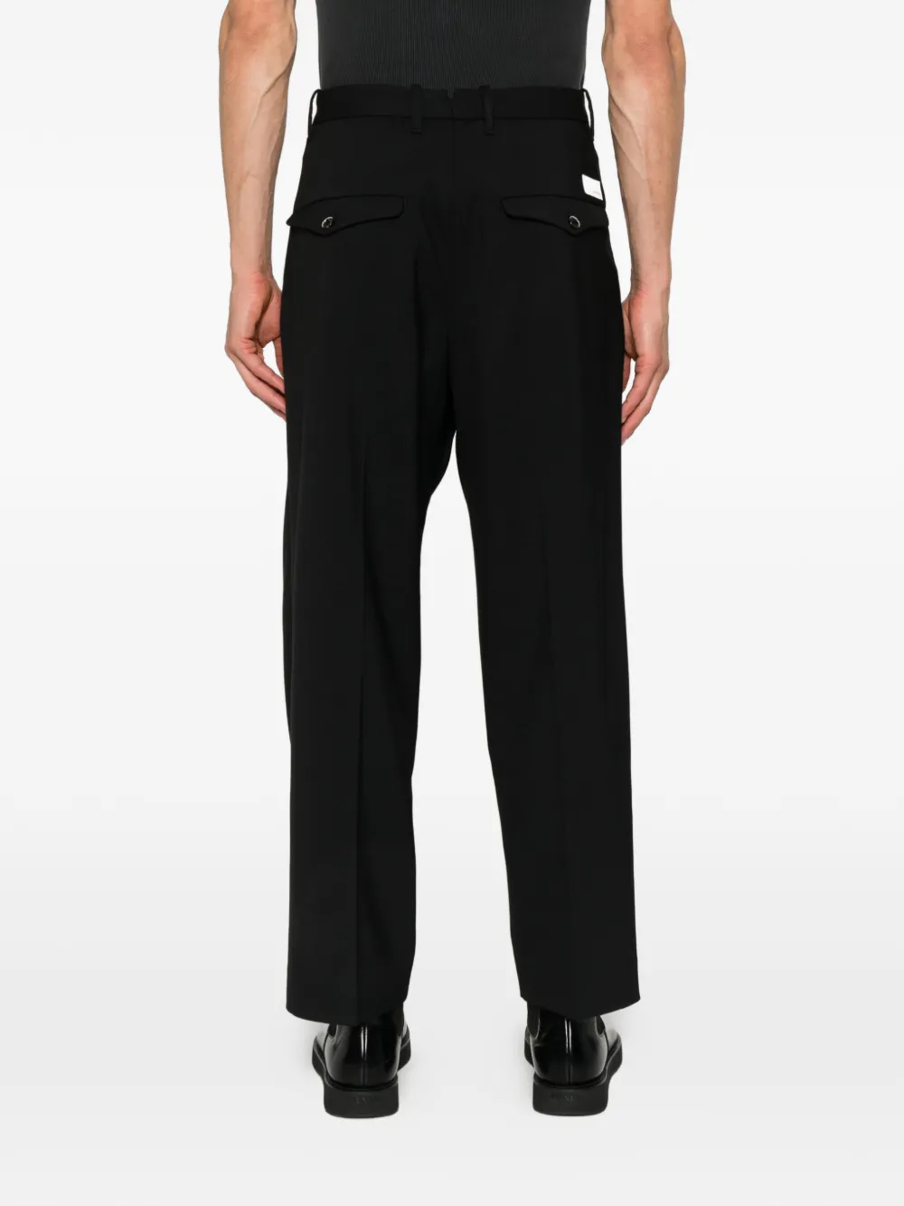 Nine In The Morning Plooibroek met ritssluiting Zwart