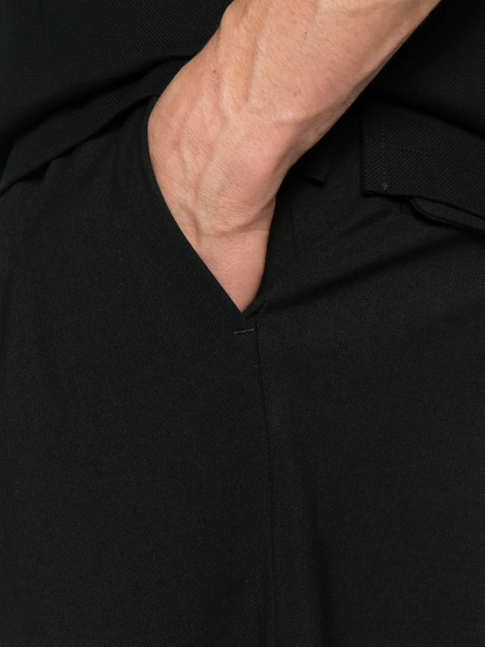 Nine In The Morning Plooibroek met ritssluiting Zwart