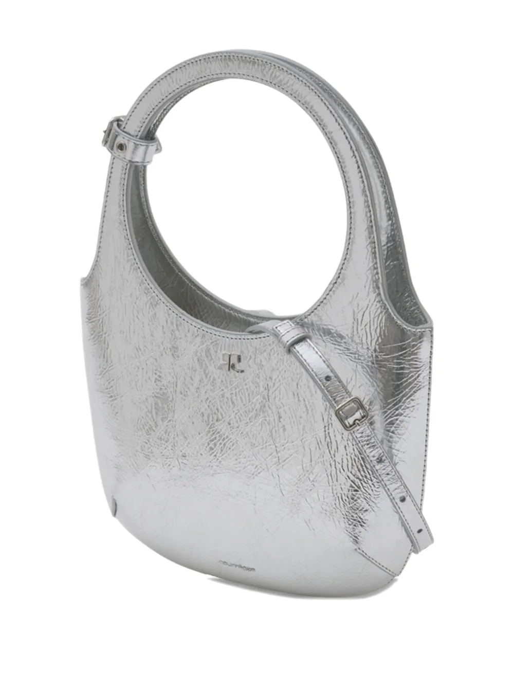 Courrèges Holy Tote Bag In Silver
