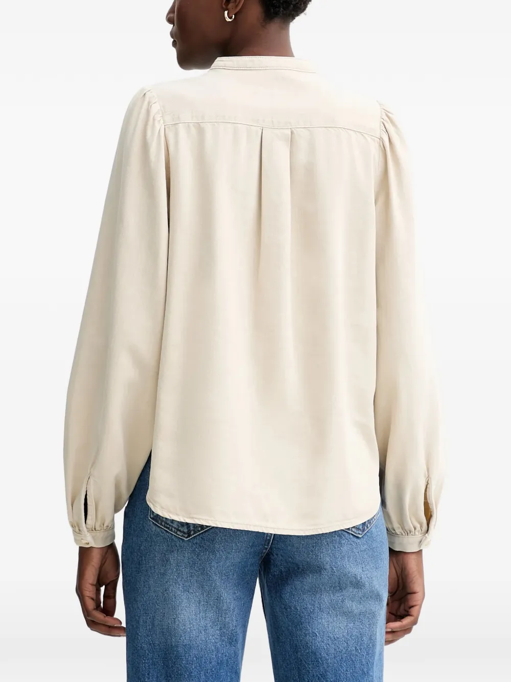 Rag & Bone Sandra Denim Blouse - Neutrals 