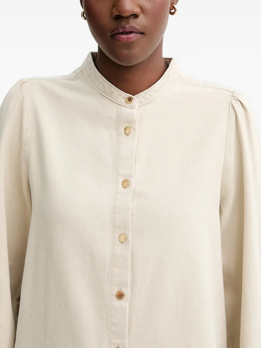 rag & bone Sandra denim blouse Beige