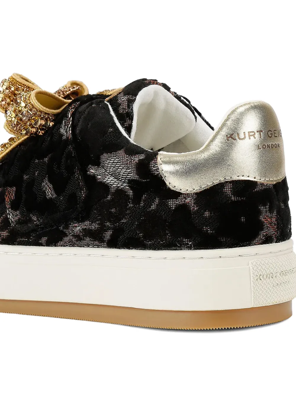 Kurt Geiger London Sneakers verfraaid met strik Zwart