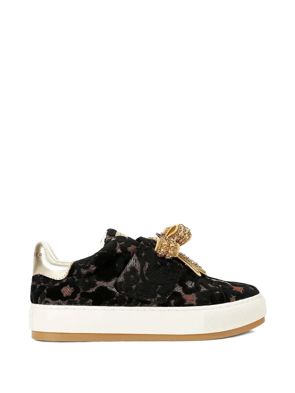 Kurt Geiger London Sneakers verfraaid met strik Zwart