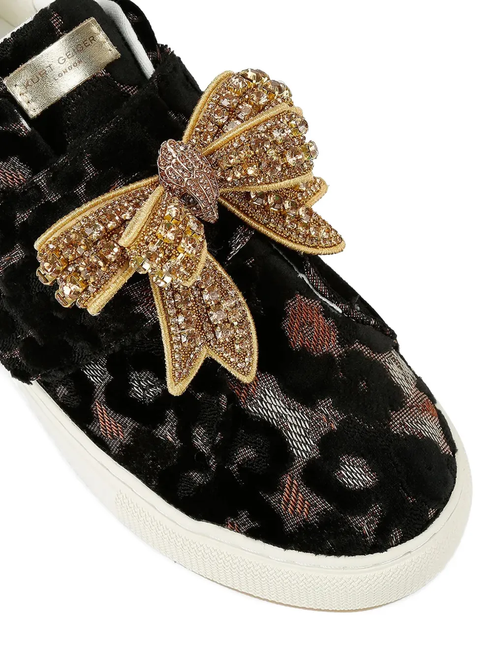 Kurt Geiger London Sneakers verfraaid met strik Zwart