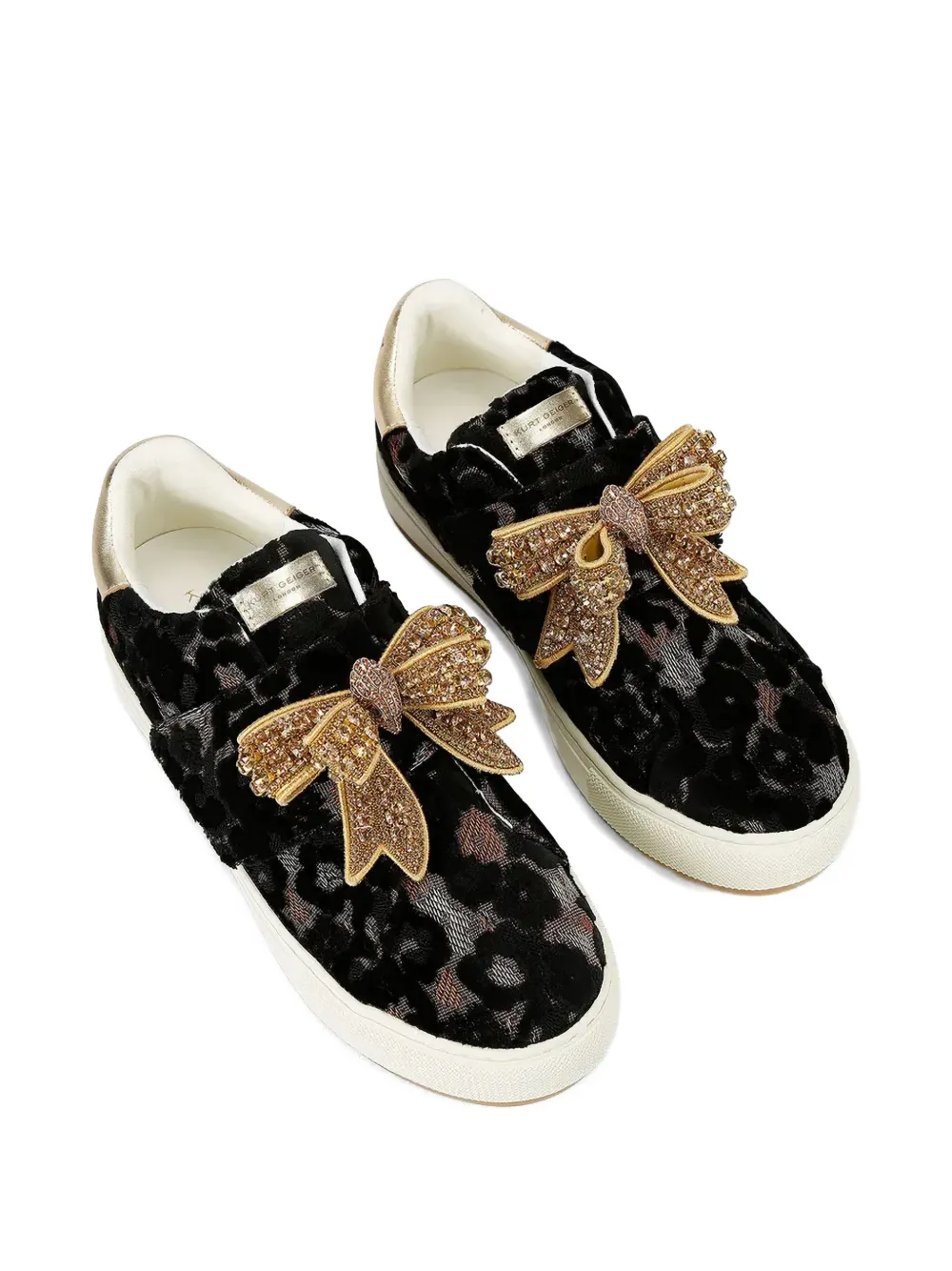 Kurt Geiger London Sneakers verfraaid met strik Zwart