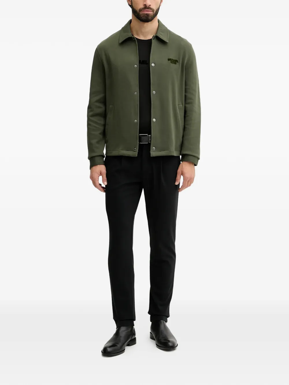 Michael Kors button embroidered shirt - Groen