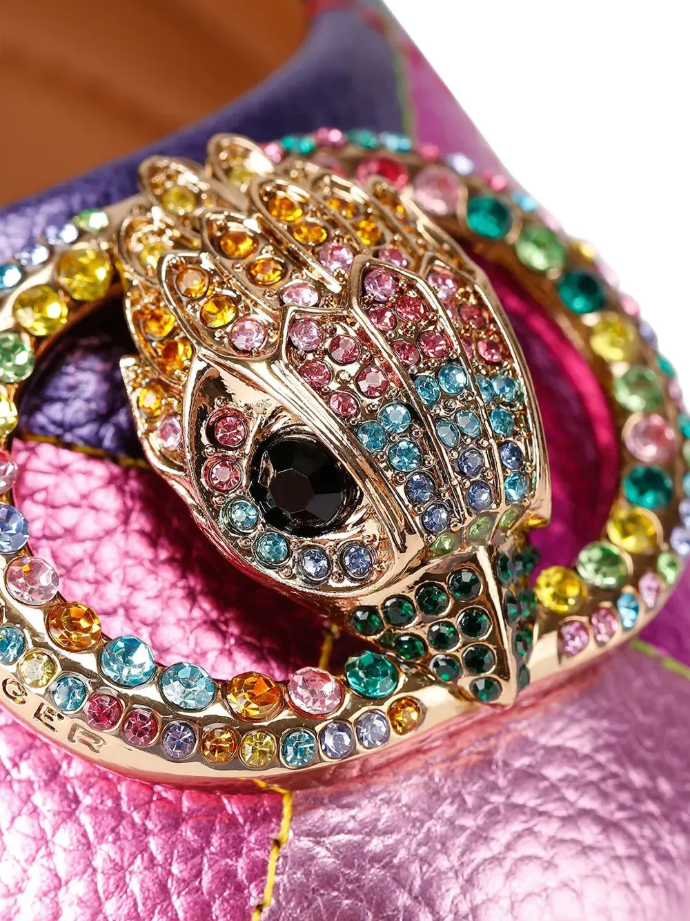 Kurt Geiger London patchwork ballet flats Roze