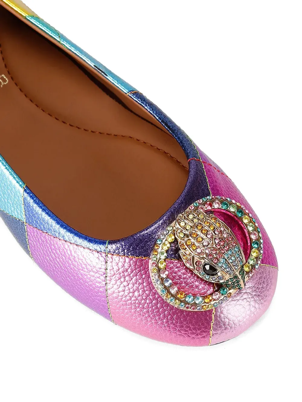 Kurt Geiger London patchwork ballet flats Roze