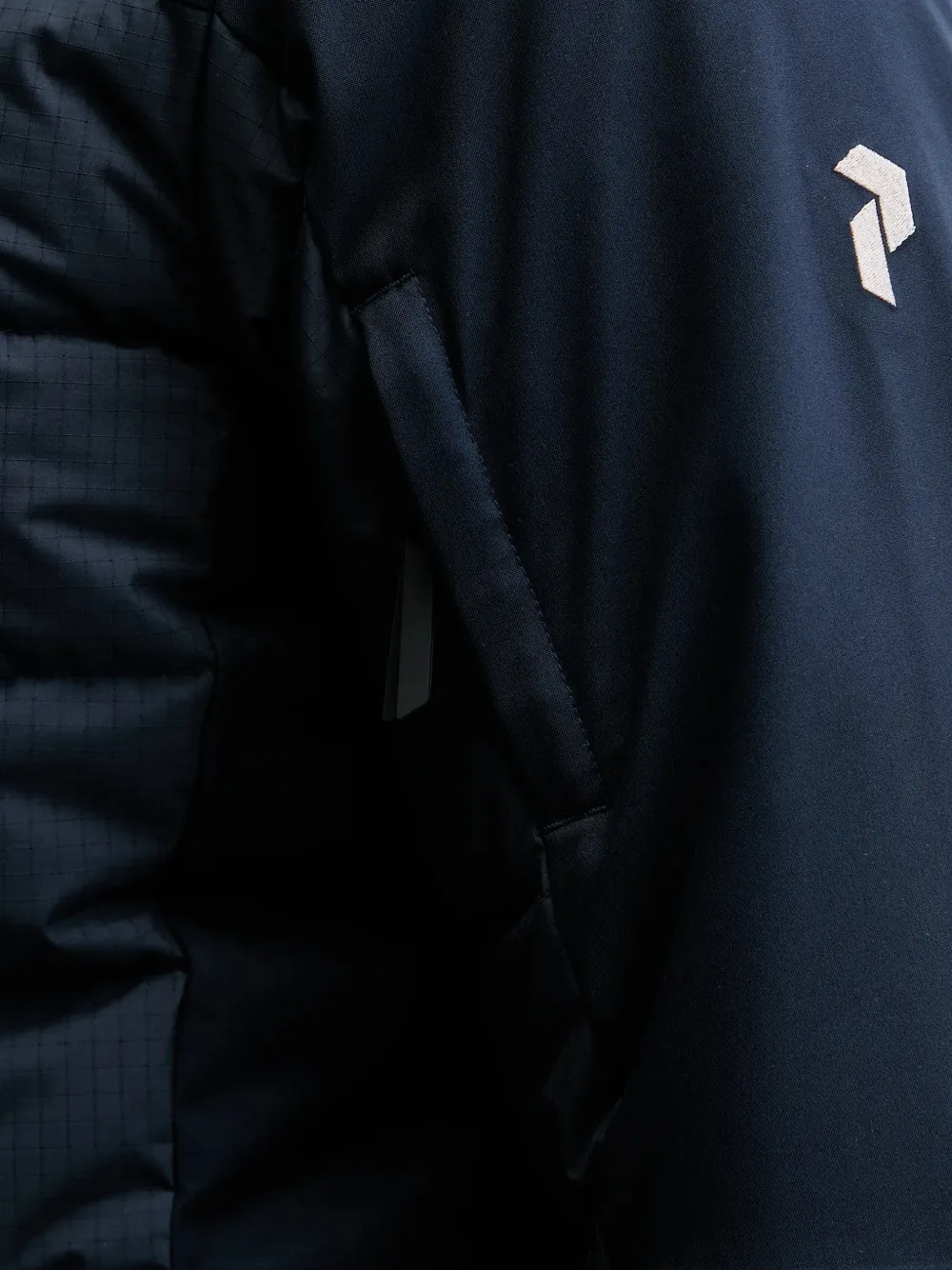 Peak Performance Shred gewatteerde skikleding met capuchon Blauw