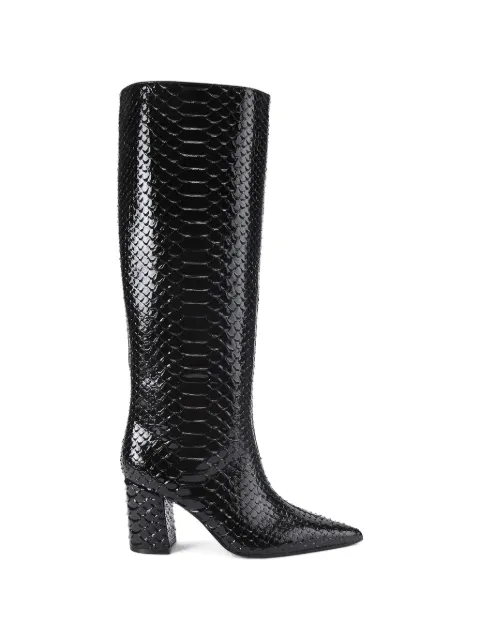 Kurt Geiger London reptile-effect block-heel boots