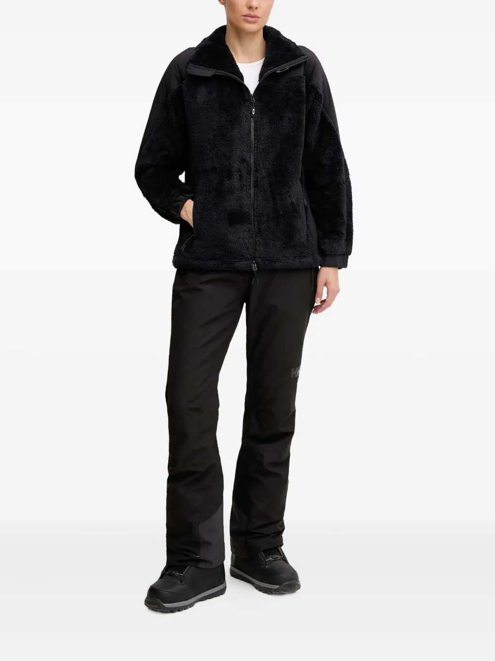 Oakley Sherpa-fleece jack met ritssluiting - Zwart