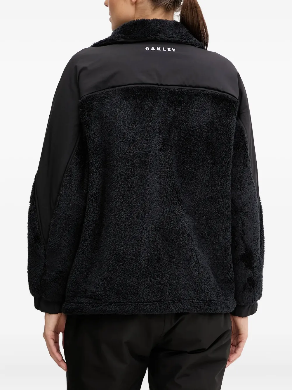 Oakley Zip-fastening Sherpa-fleece Jacket In Brown