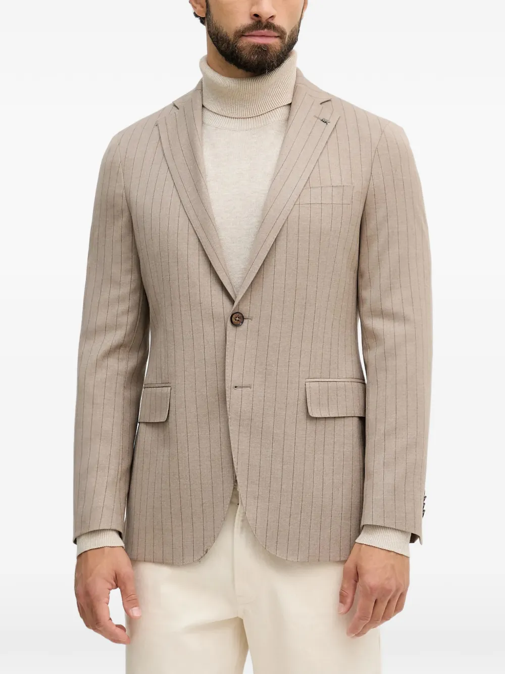 Michael Kors pinstripe single-breasted blazer - Neutrals