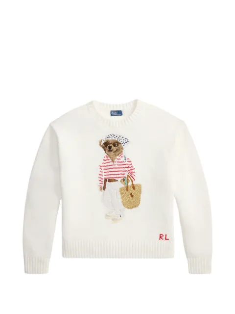 Polo Ralph Lauren suéter con motivo Polo Bear