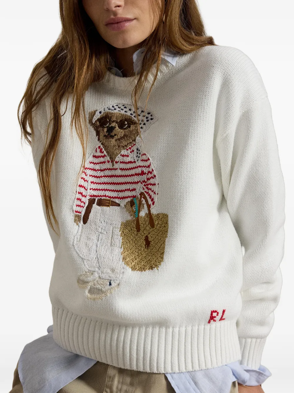 Polo Ralph Lauren Trui met Polo Bear-detail Wit