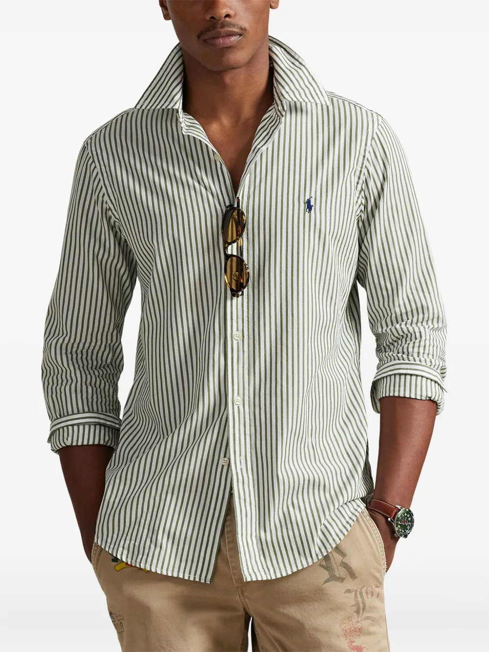 Polo Ralph Lauren Gestreept overhemd Wit