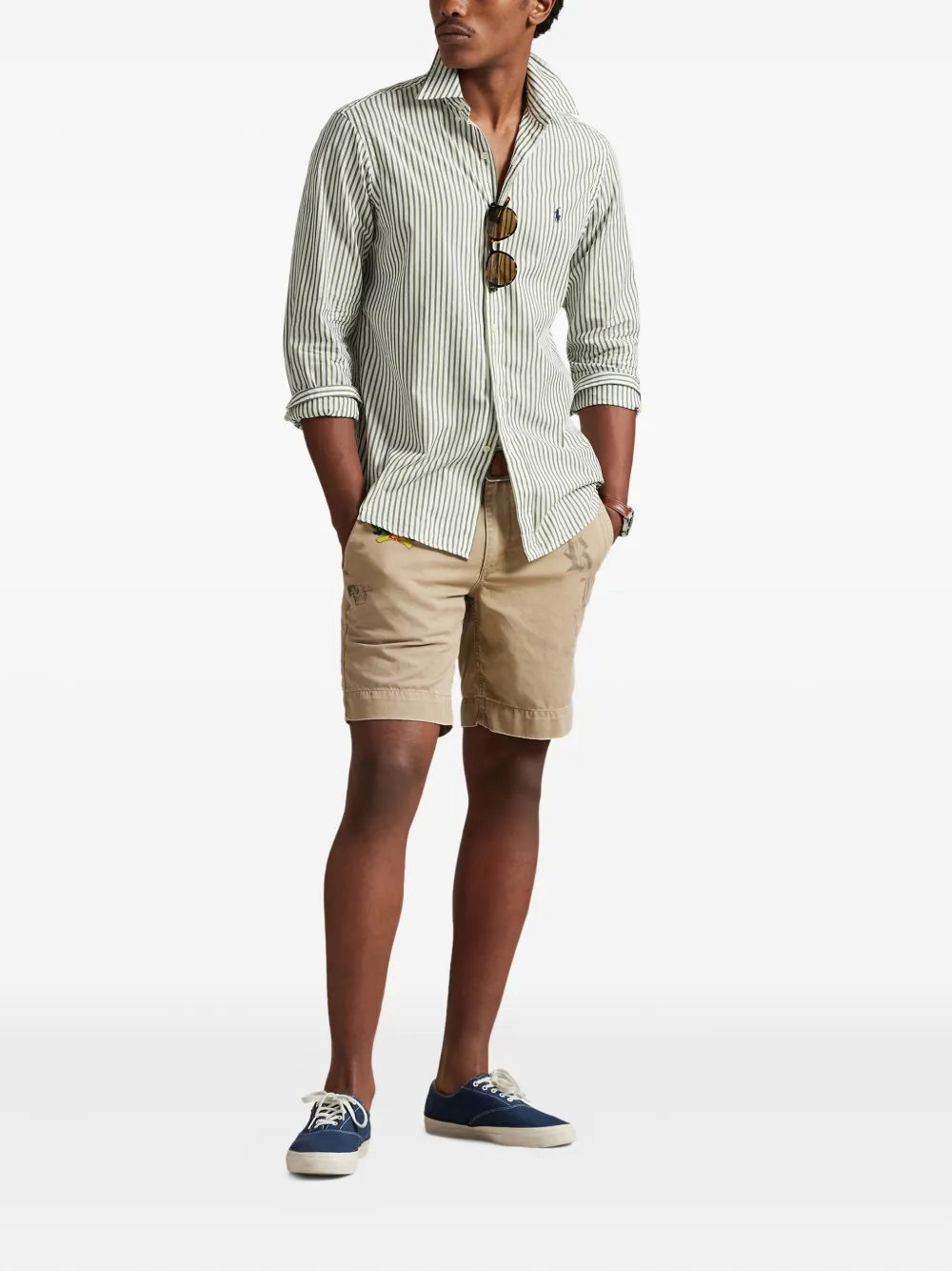 Polo Ralph Lauren Gestreept overhemd Wit