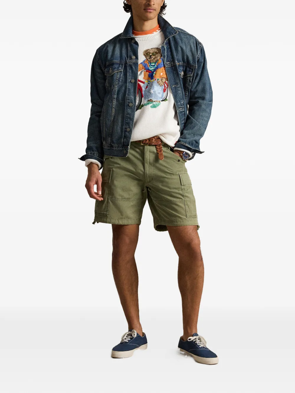 Polo Ralph Lauren Polo Bear gebreide trui Wit