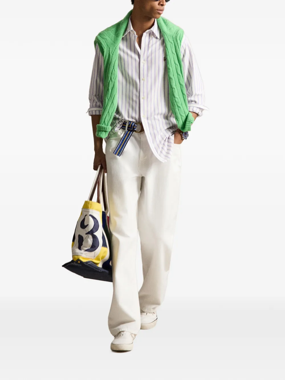 Polo Ralph Lauren Gestreept overhemd Wit